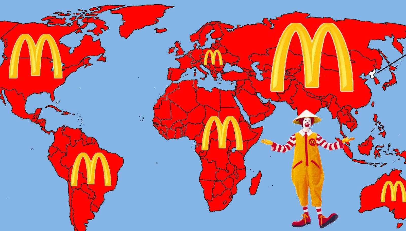 Карта макдональдс в мире