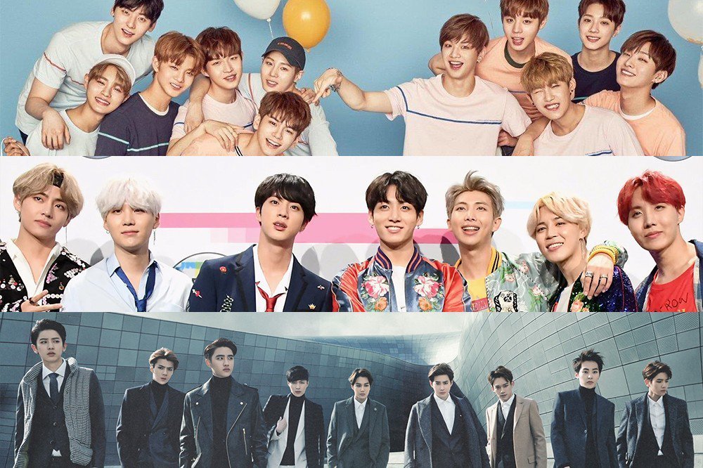 Imagini pentru bts exo wanna one